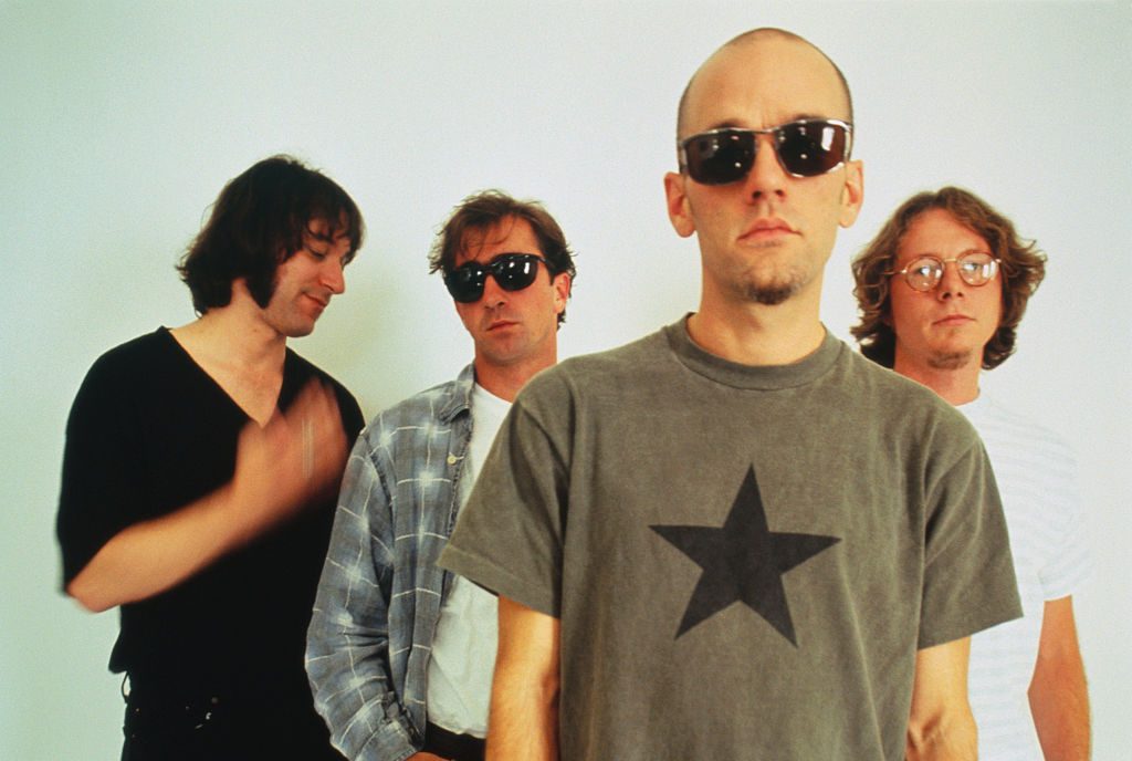 Peter Buck, Bill Berry, Michael Stipe and Mike Mills of R.E.M., 1994
