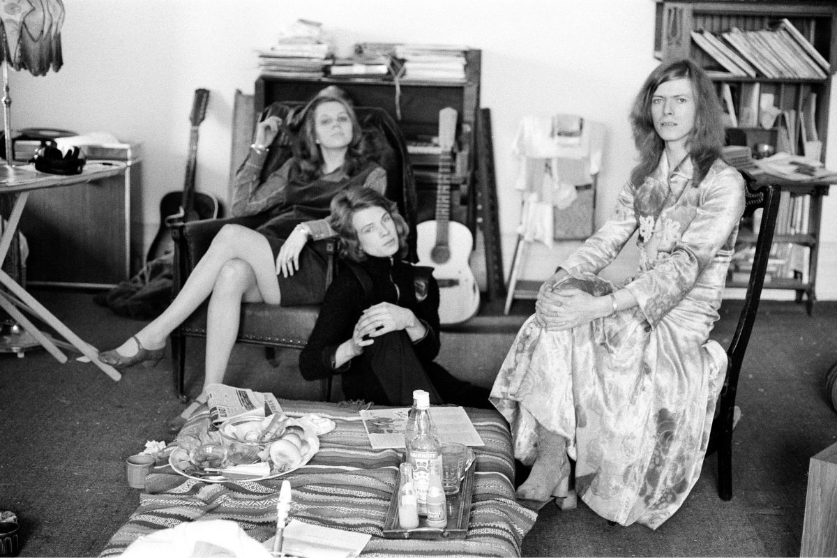David Bowie and Angie, Haddon Hall, 1971