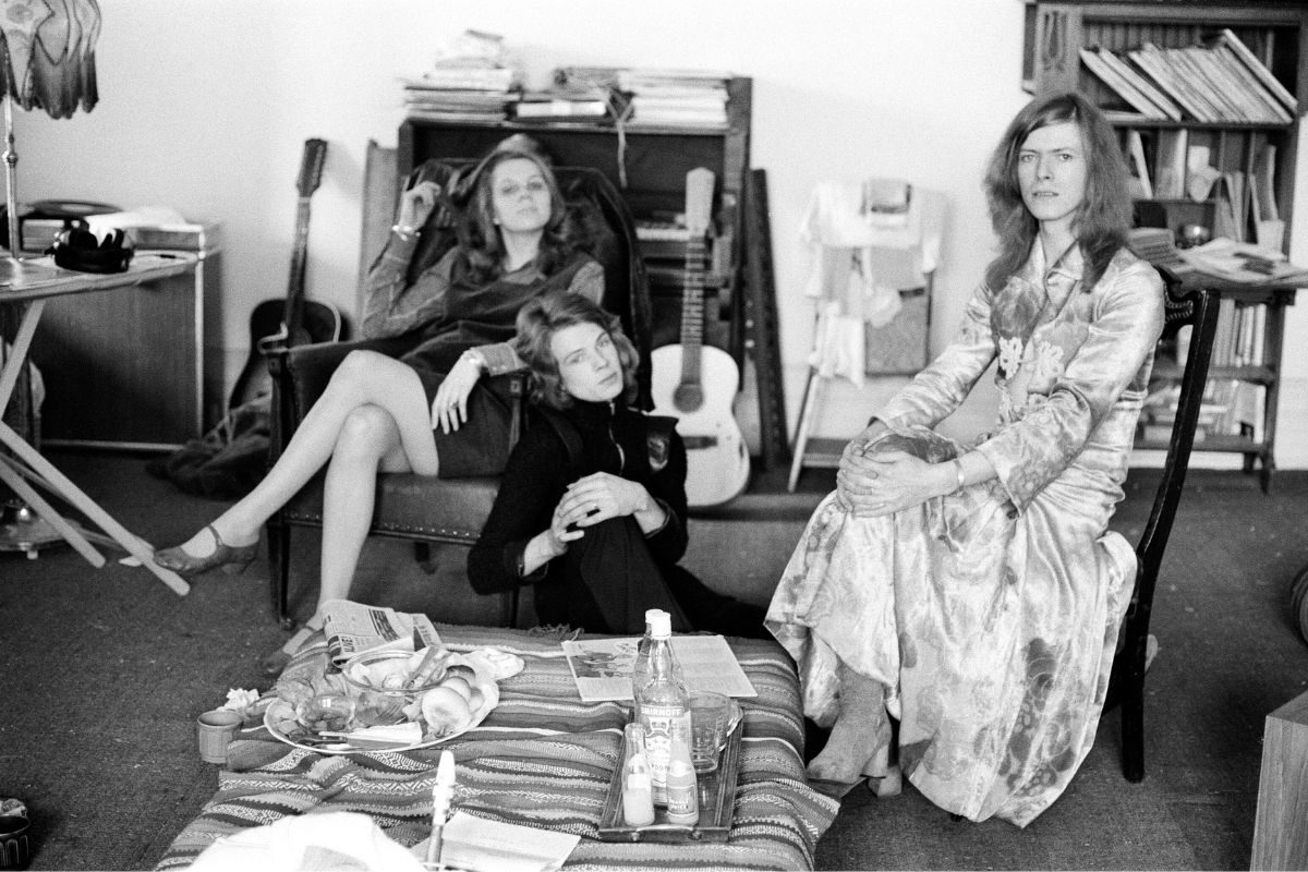 David Bowie and Angie, Haddon Hall, 1971