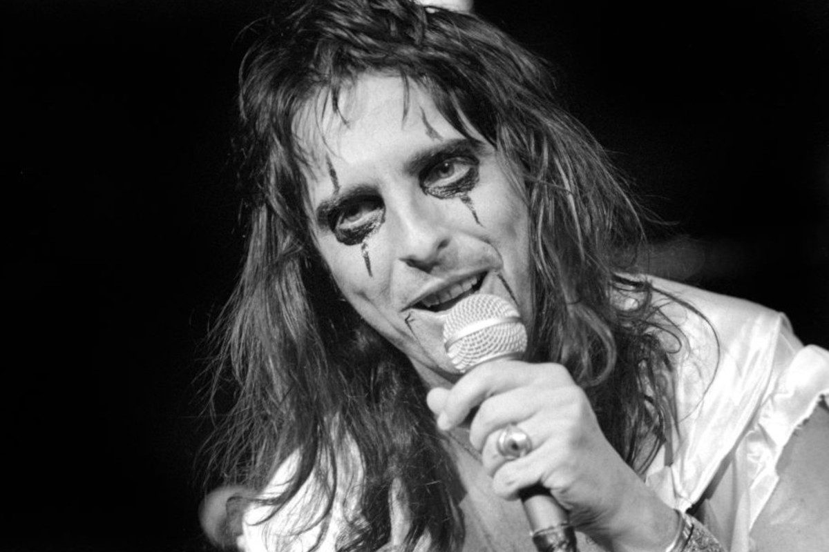 Alice Cooper performing at the University of Michigan's Crisler Arena, Ann Arbor, December 12, 1973