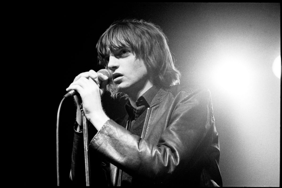 Mark E Smith, singer of The Fall, 1980