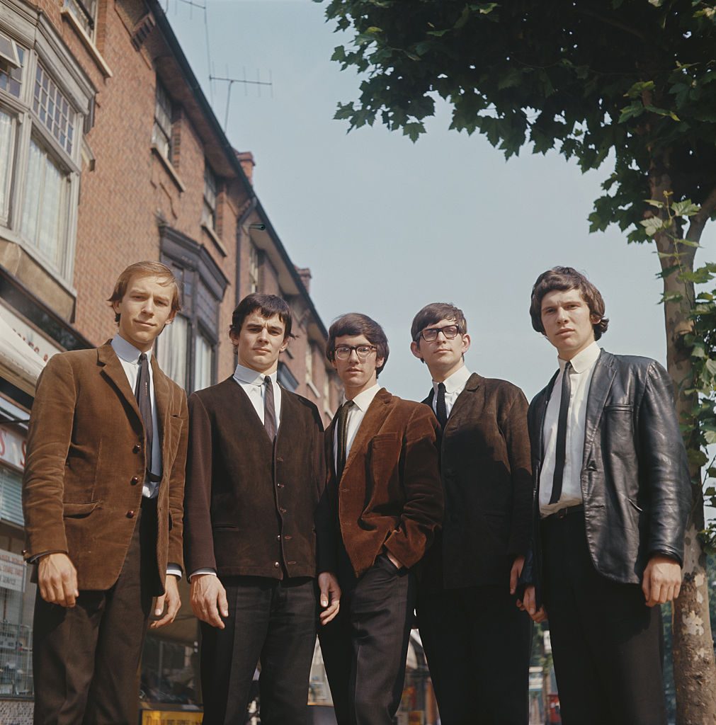 The Zombies, Chiswick, west London, 1965. Left to right: drummer Hugh Grundy, singer Colin Blunstone, bassist Chris White, guitarist Paul Atkinson (1946 - 2004) and keyboard player Rod Argent