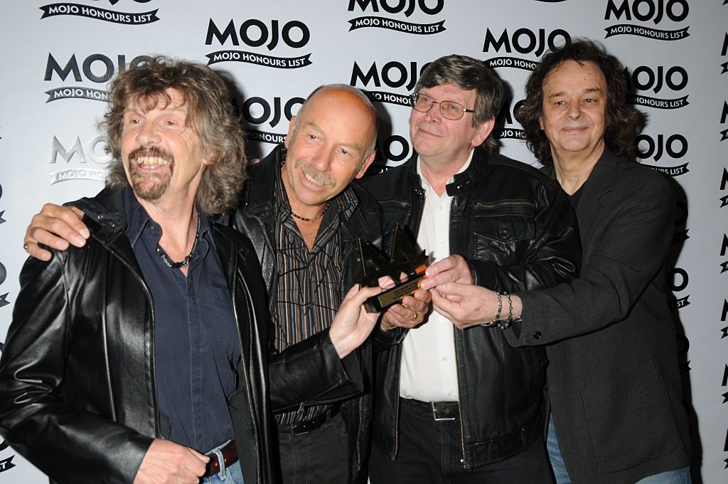 The Zombies at the Mojo Honours List Awards, London, 11 Jun 2009. L-R Rod Argent, Hugh Grundy, Chris White, Colin Blunstone