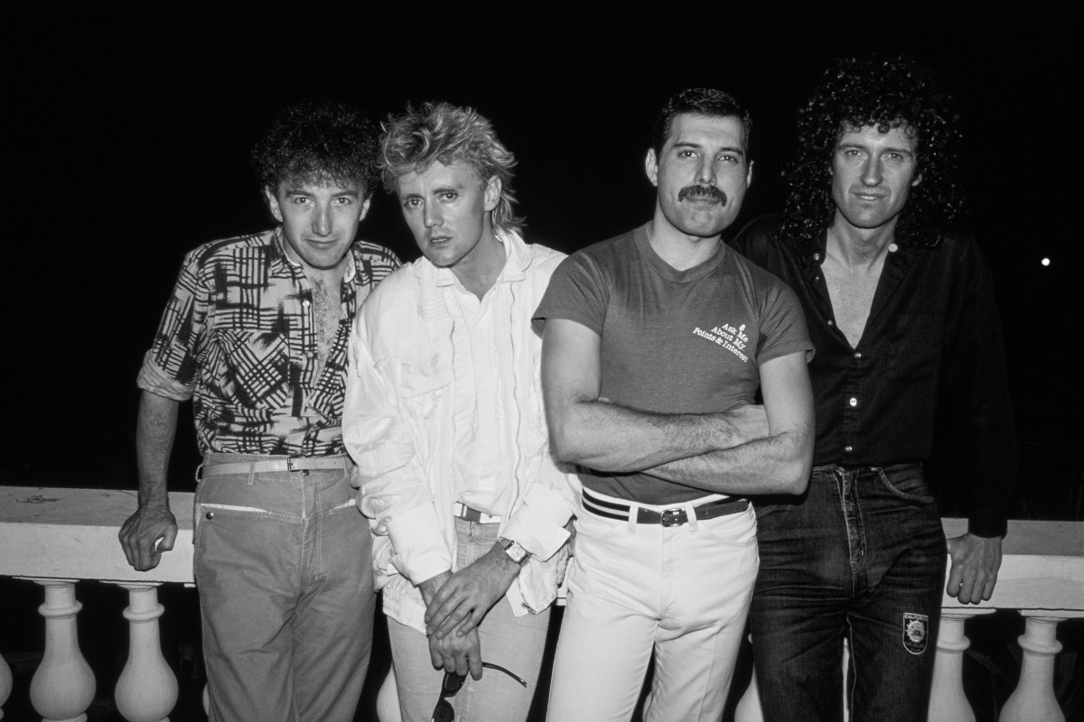 Queen in Rio to perform at the Rock in Rio festival, Brazil, January 12 1985