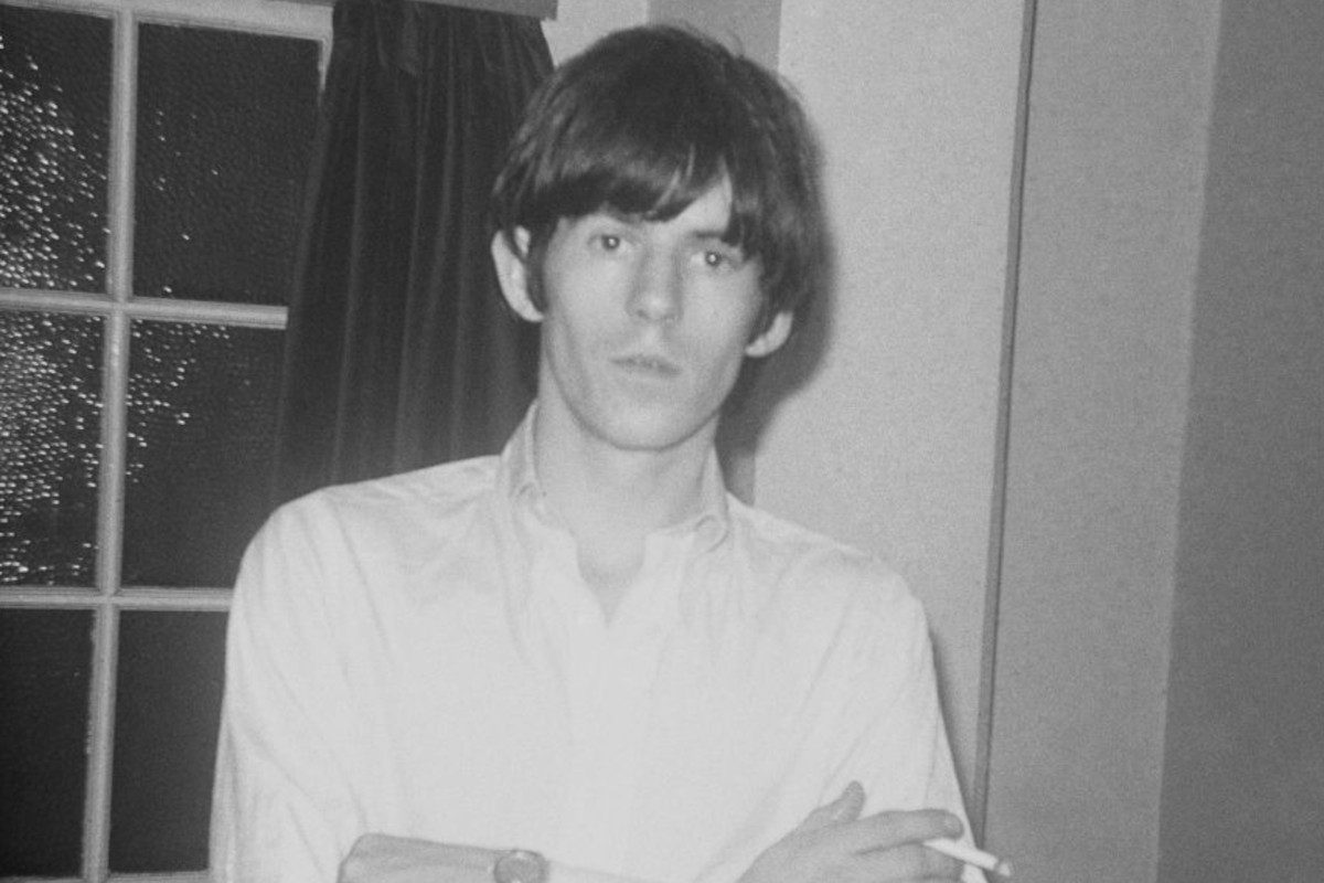 Keith Richards posed backstage, circa 1963