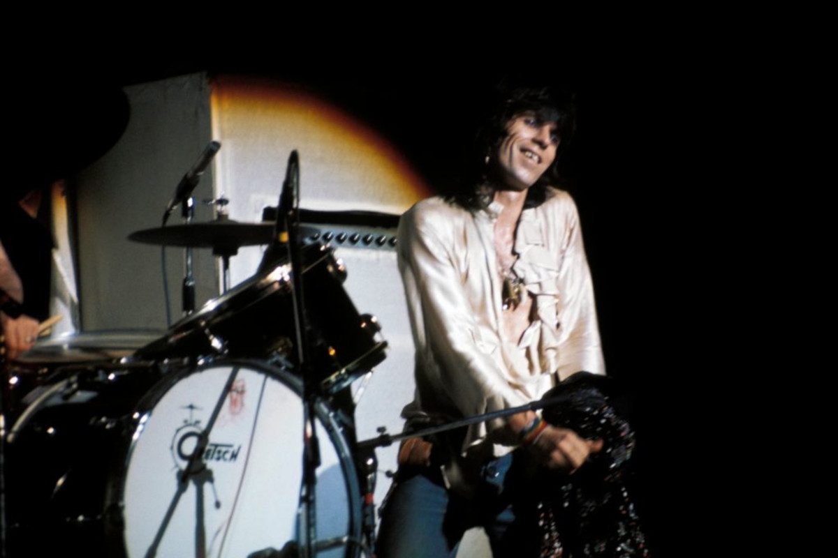 Keith Richards performing live in Australia, 1973