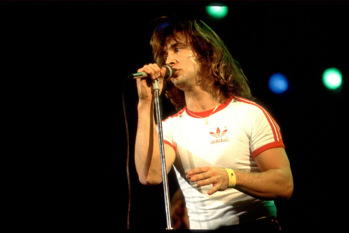 Kansas’s Steve Walsh onstage in Tennessee, 1982