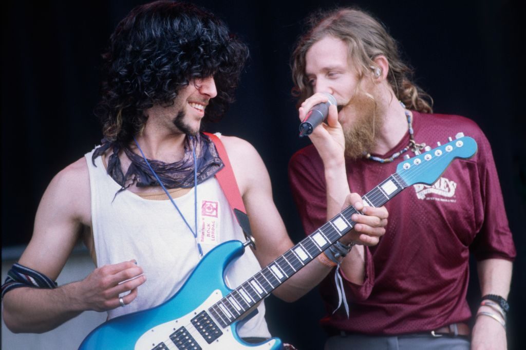 Spin Doctors Chris Barron and Eric Schenkman at the Torhout/Werchter Festival, Belgium, July 2 1994