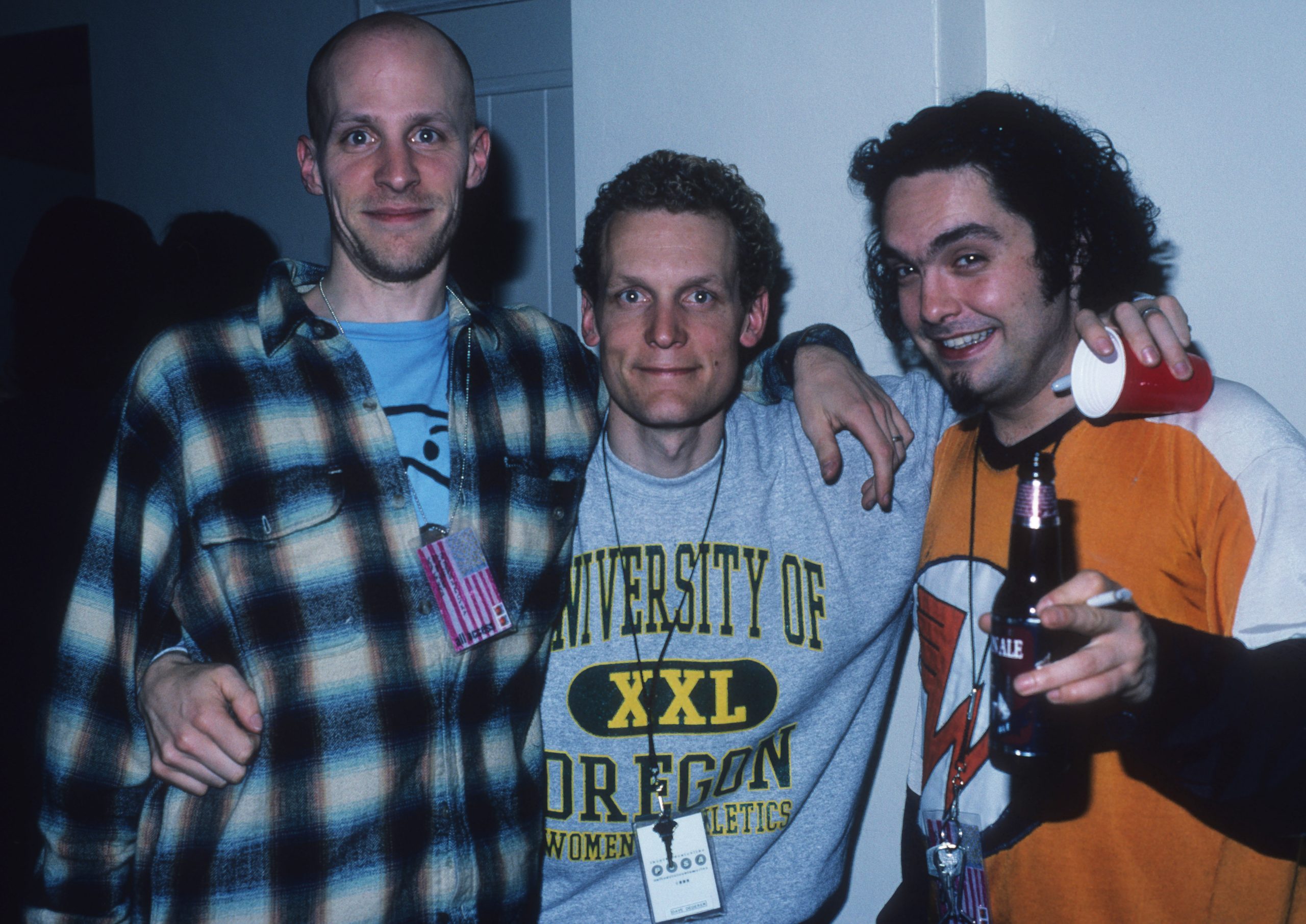 The Presidents of the United States of America at the American Legion Hall in Los Angeles, February 22, 1996. L-R Chris Ballew, Dave Dederer, Jason Finn