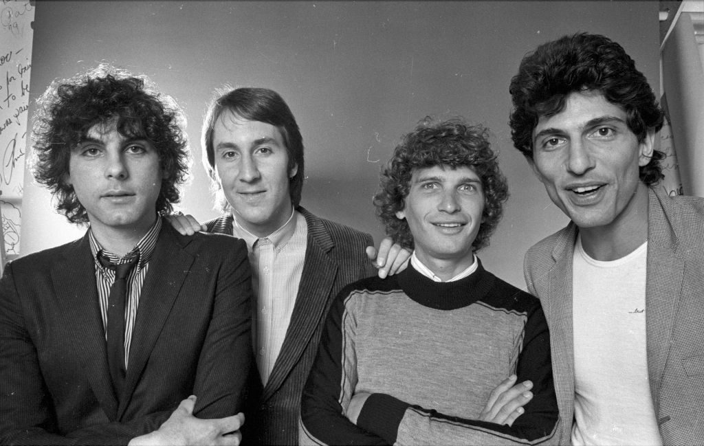 The Knack, September 2, 1980, Los Angeles. From left: Prescott Niles (bass), Doug Fieger (vocals), Berton Averre (guitar), Bruce Gary (drums)
