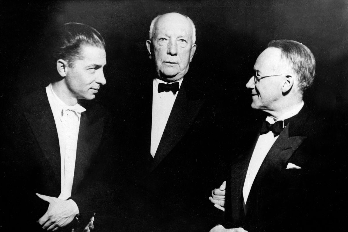 Herbert von Karajan, conductor and Richard Strauss, composer