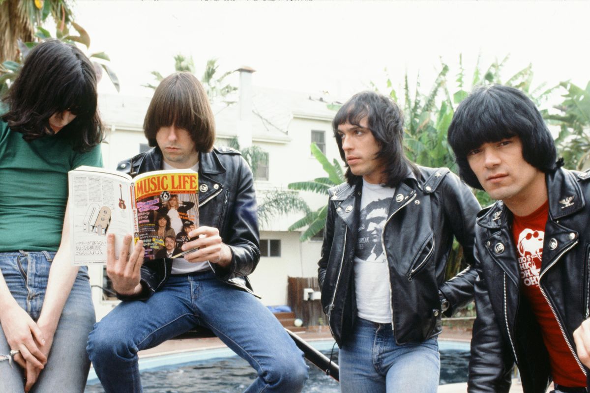Ramones, 1979. L-R Joey, Johnny, Marky, Dee Dee