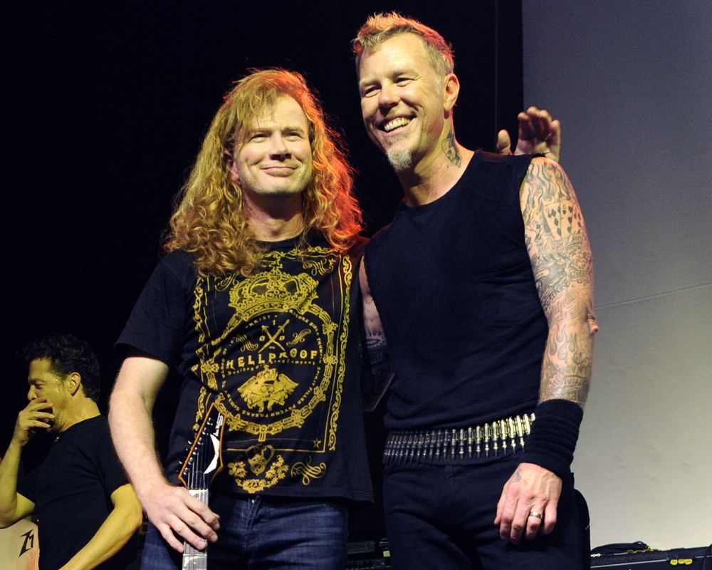 Dave Mustaine and James Hetfield