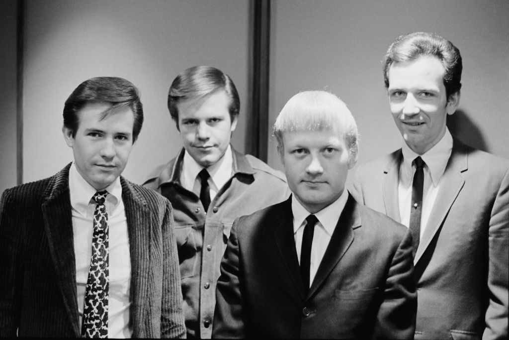 The Bobby Fuller Four, circa 1966. From left to right, singer Bobby Fuller, bass player Randy Fuller, guitarist Jim Reese and drummer Dalton Powell