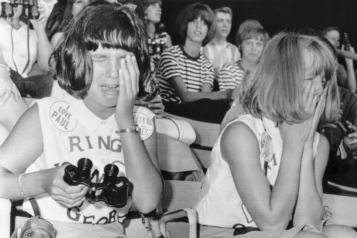 Beatles fans in tears