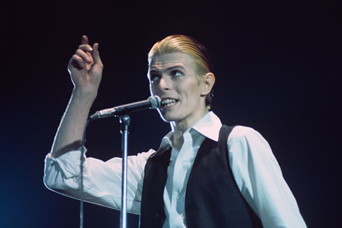 David Bowie performs live at Ahoy, Rotterdam on May 13th 1976 on the final leg of his 1976 World Tour