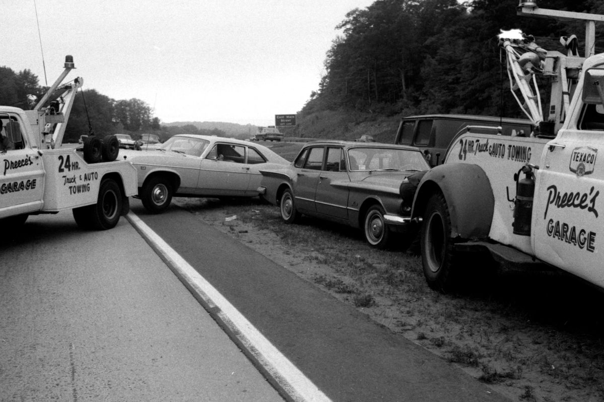 Chaotic scenes at Powder Ridge Rock Festival, 1970