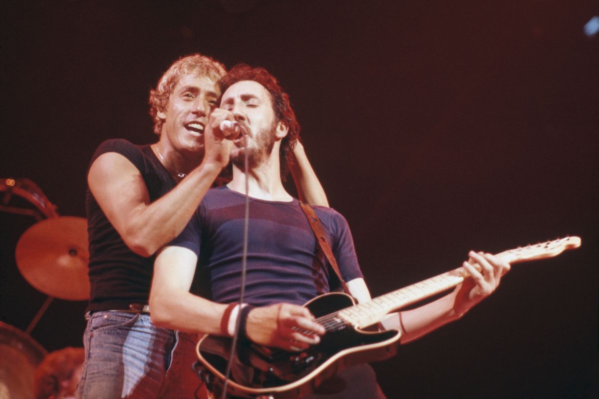 Roger Daltrey and Pete Townshend of rock band The Who