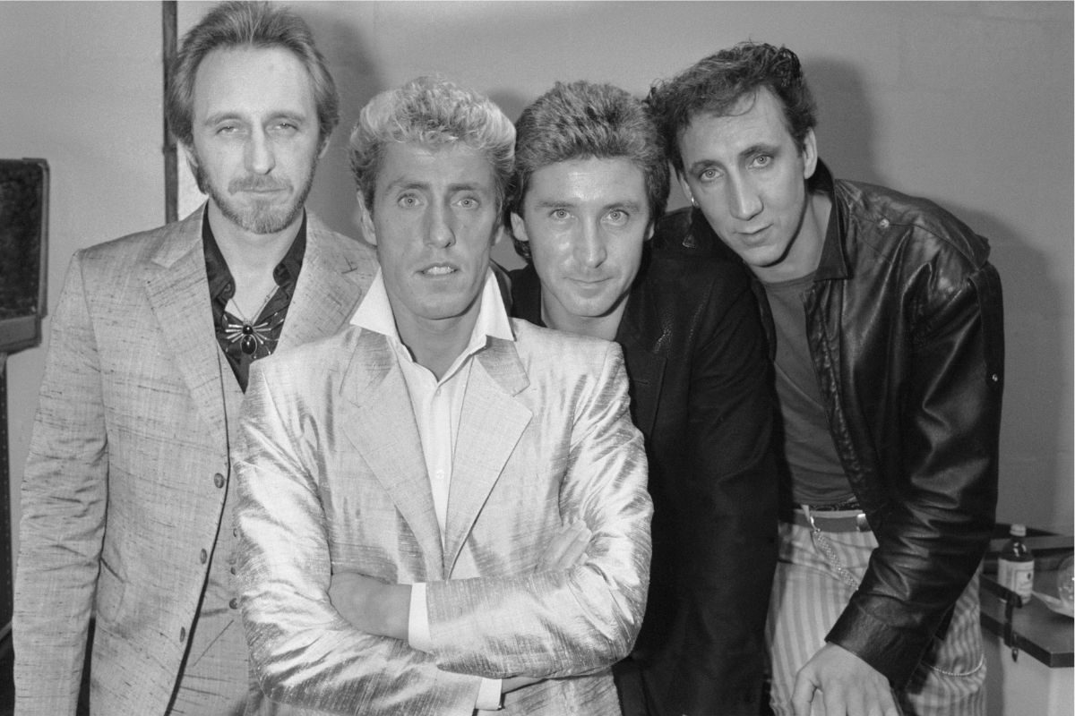 The Who, 1982. L-R: John Entwistle, Roger Daltrey, Kenney Jones, Pete Townshend