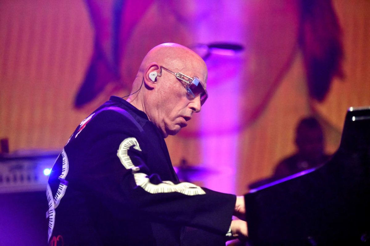 Mike Garson performing onstage during the second annual Above Ground concert benefiting MusiCares at The Fonda Theatre on September 16, 2019