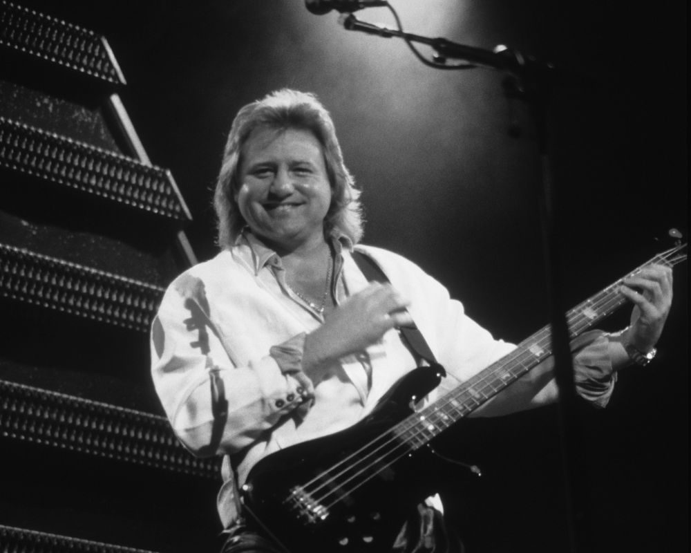 Greg Lake of Emerson, Lake & Powell, 1986