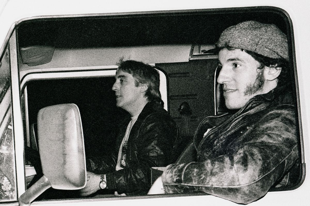 Bruce Springsteen leaves the Birmingham NEC after the last night of the UK leg of his 'The River' tour, June 8 1981