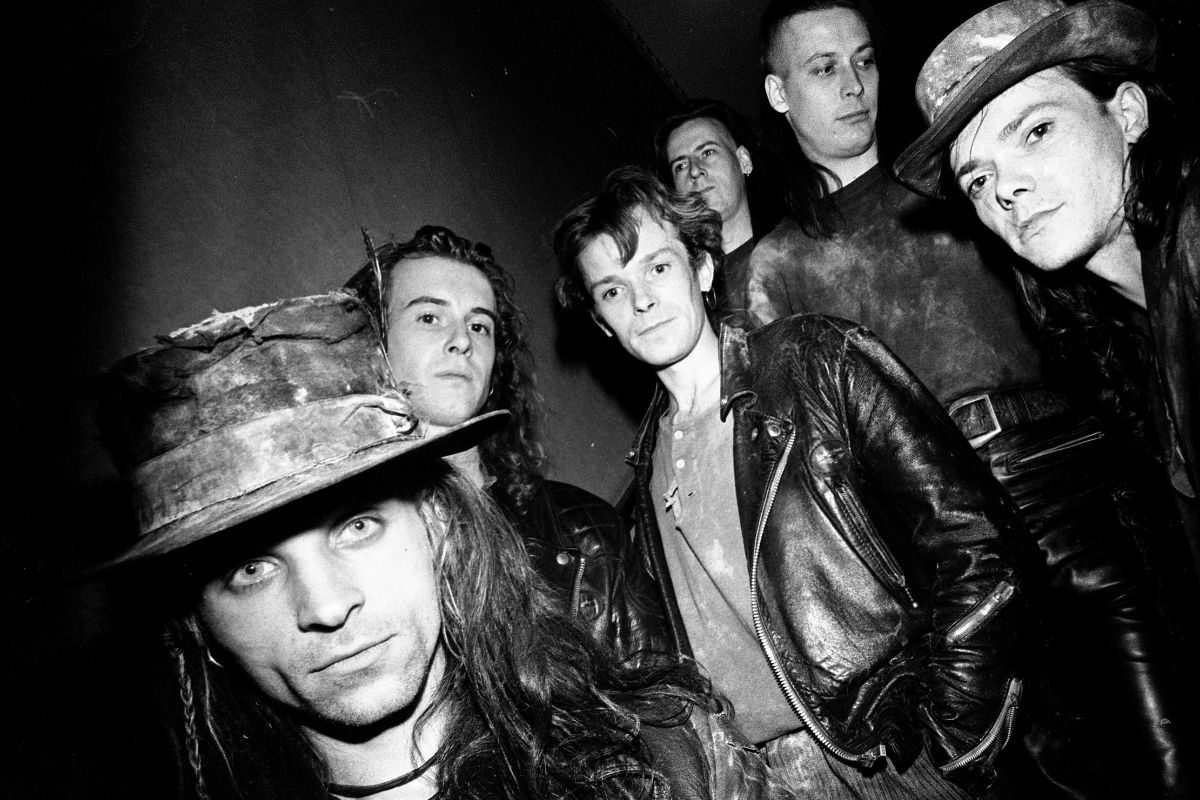 Fields of the Nephilim, backstage, United Kingdom, 1990