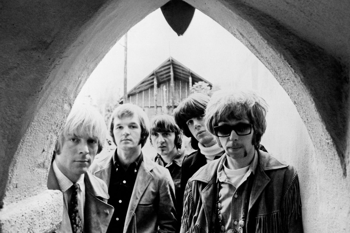 Moby Grape (L-R) Bob Mosley, Jerry Miller, Don Stevenson, Peter Lewis and Skip Spence, circa 1967