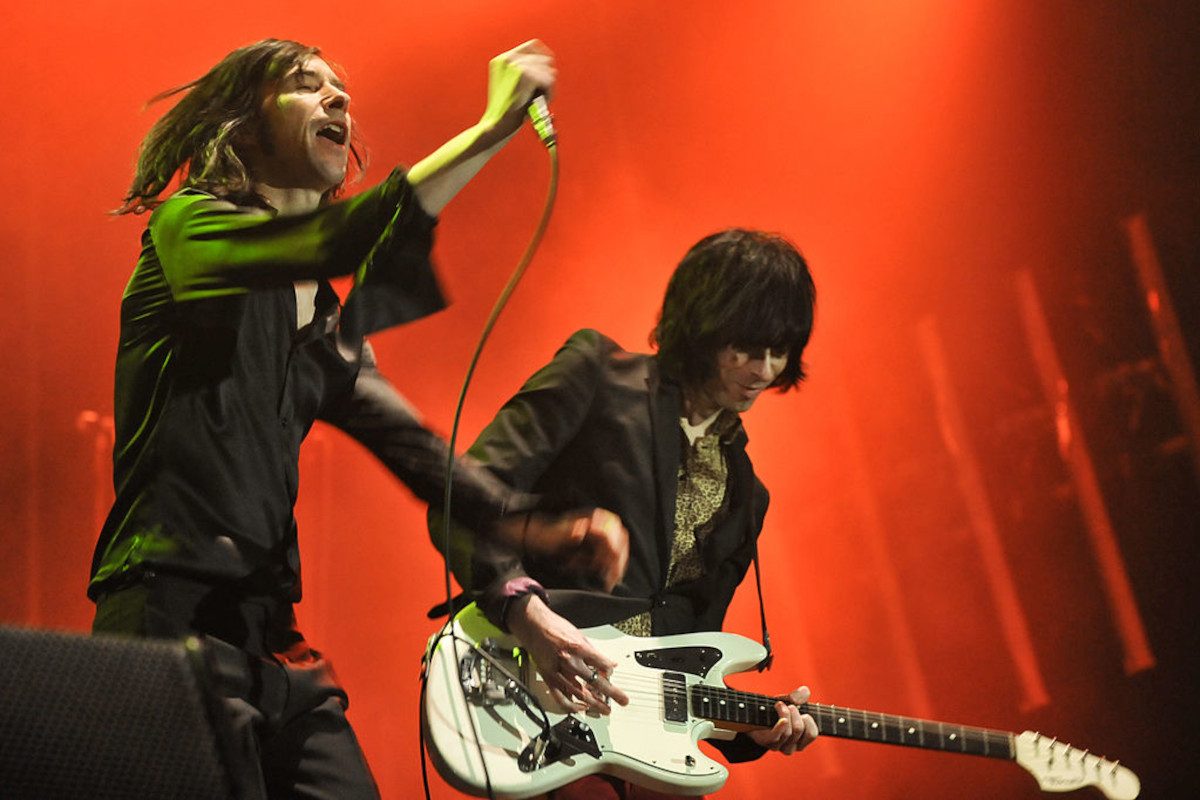 Primal Scream performing to celebrate the 20th Anniversary of the band's classic album 'Screamadelica' at Olympia Exhibition Centre on November 27, 2010 in London, England