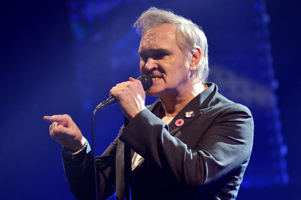 Morrissey performs live on stage at Wembley Arena on March 14, 2020