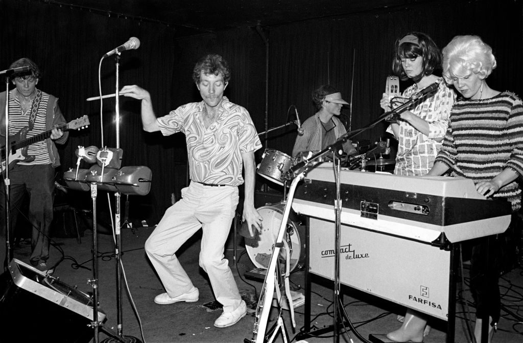 The B-52's performing at Max's Kansas City on May 27, 1978