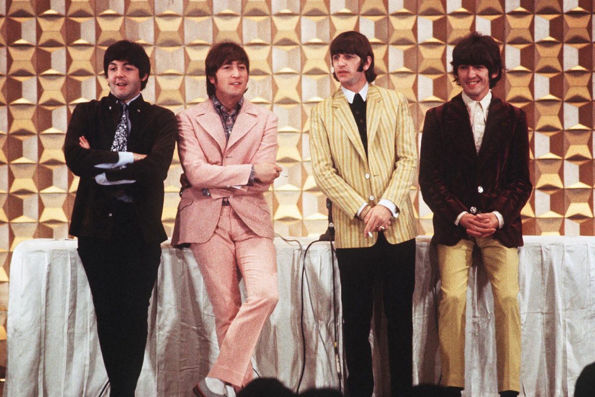 The Beatles holding a press conference in Tokyo, 29 June 1966