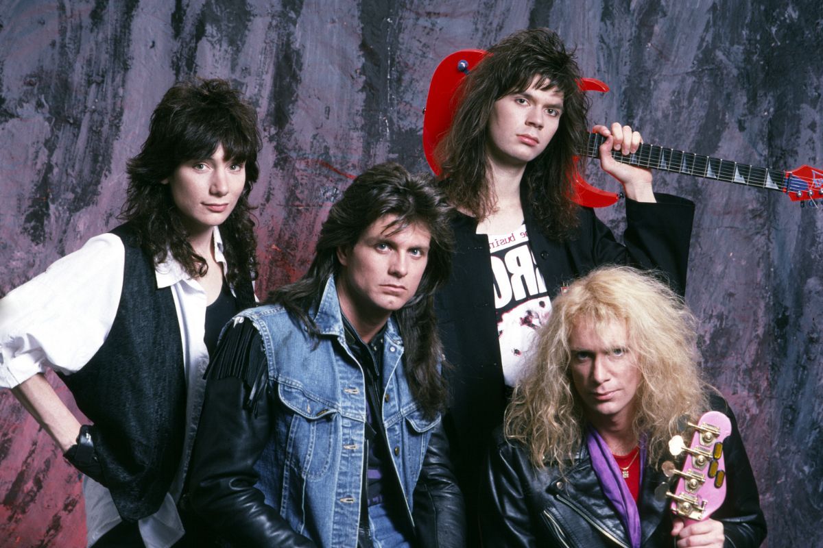 Mr. Big, American rock band, 1989 Eric Martin, Pat Torpey, Paul Gilbert and Billy Sheehan