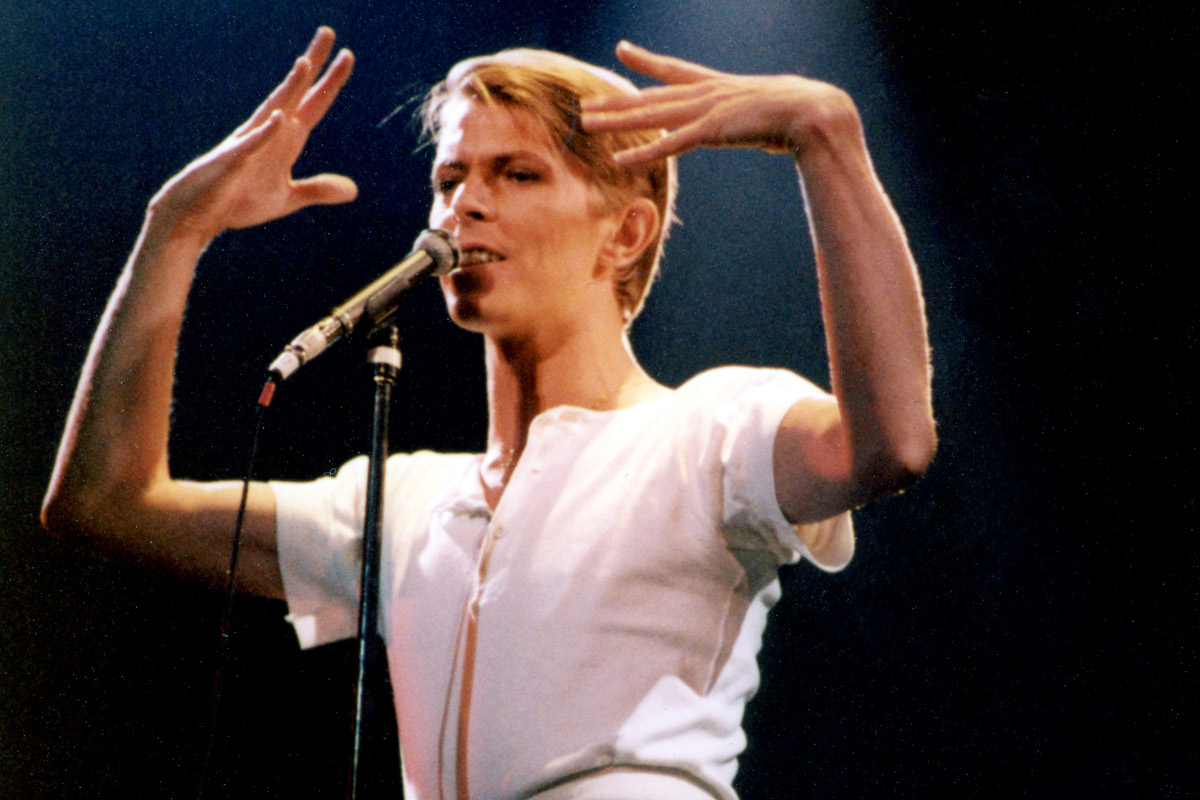 David Bowie plays Cobo Arena in Detroit, MI during his Isolar II tour, April 21-22, 1978