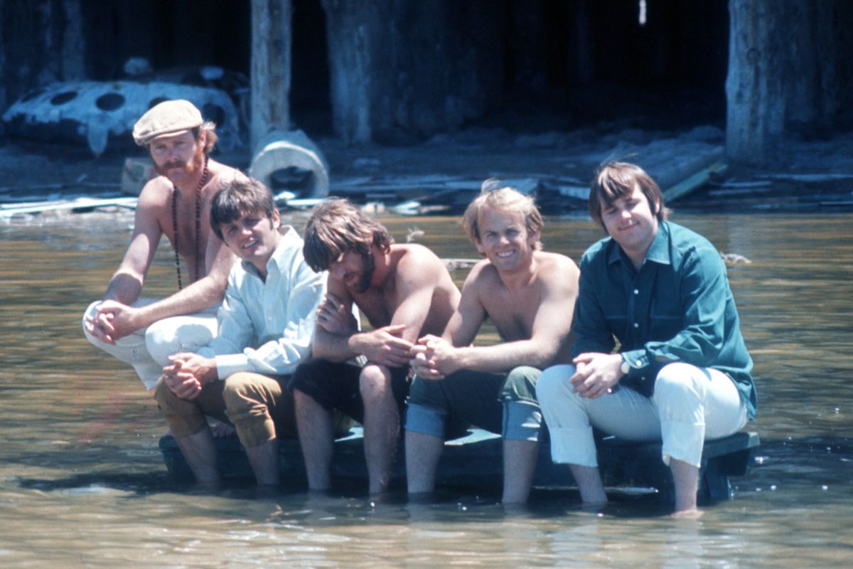 The Beach Boys, Salt Lake City, USA, June 16, 1968. L-R: Mike Love, Bruce Johnston, Dennis Wilson, Al Jardine, Carl Wilson