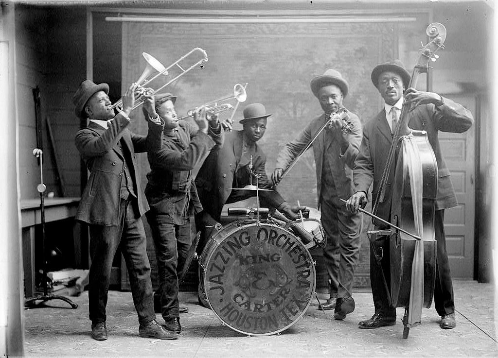 King & Carter Jazzing Orchestra in Houston in 1921