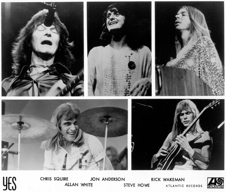 Yes, rock band - Chris Squire, Jon Anderson, Rick Wakeman, Steve Howe, Alan White, 1976