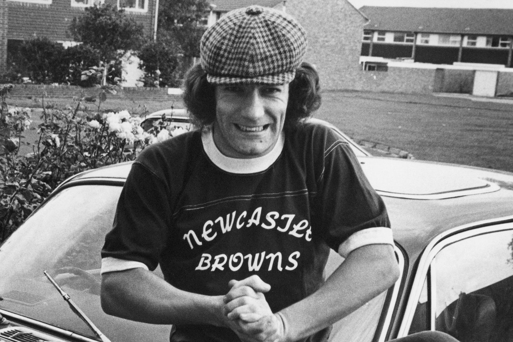 Brian Johnson, lead singer of AC/DC, at his North Shields home, Tyne and Wear, England, 14th October 1980
