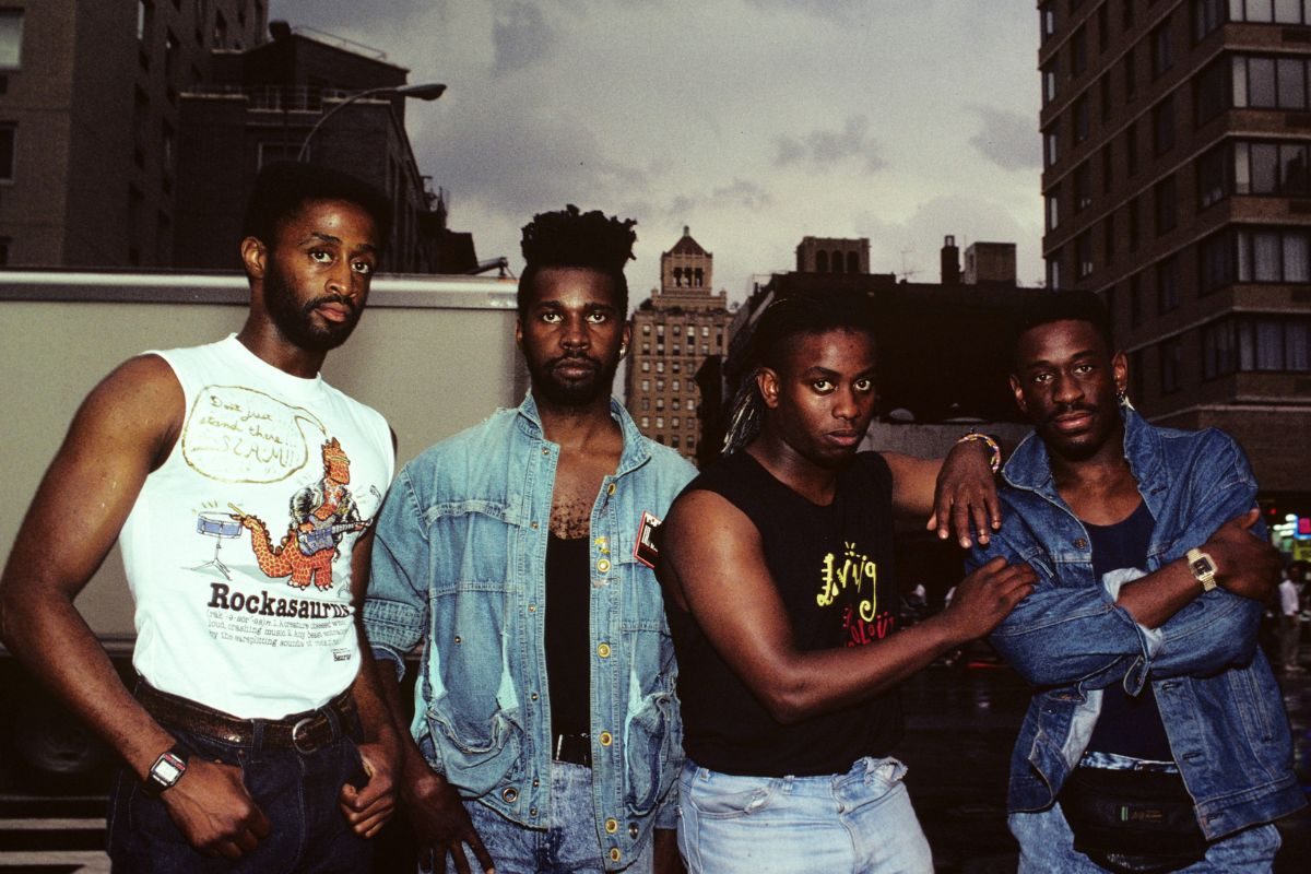 Living Colour, 1988. L-R: Muzz Skillings, Vernon Reid, Corey Glover, Will Calhoun