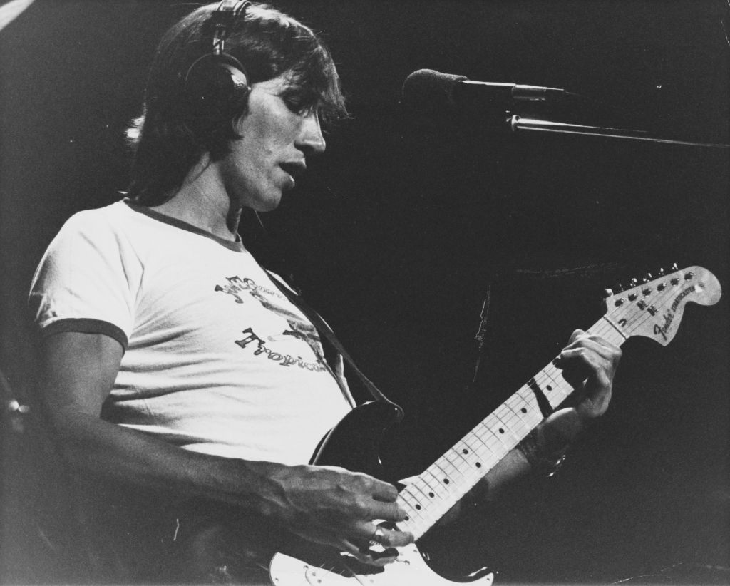 Roger Waters of Pink Floyd performs on stage at Madison Square Garden during a four-night run, New York, United States, 1 July 1977