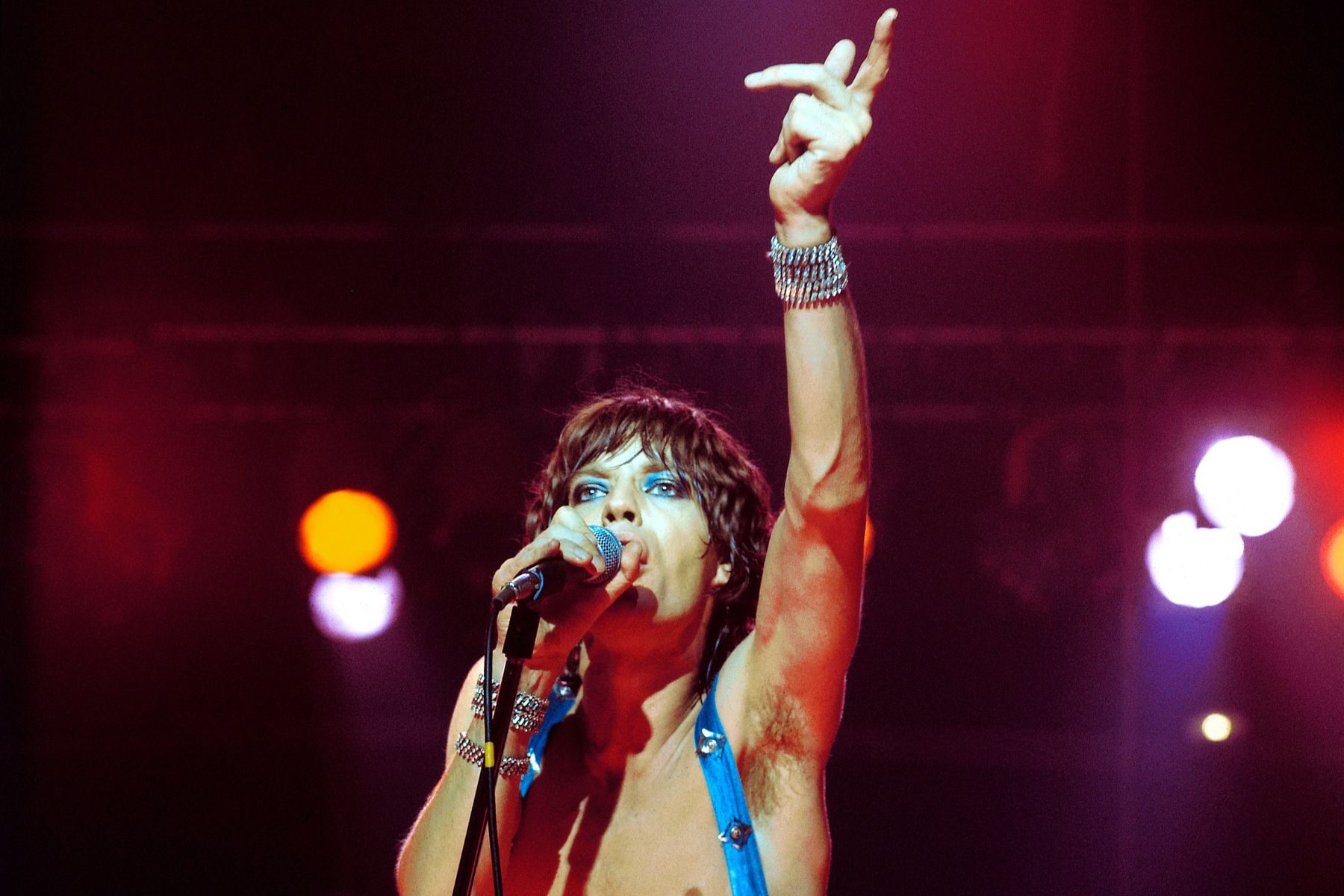 Mick Jagger of The Rolling Stones performs live on stage at Wembley Empire Pool in London, September 1973.