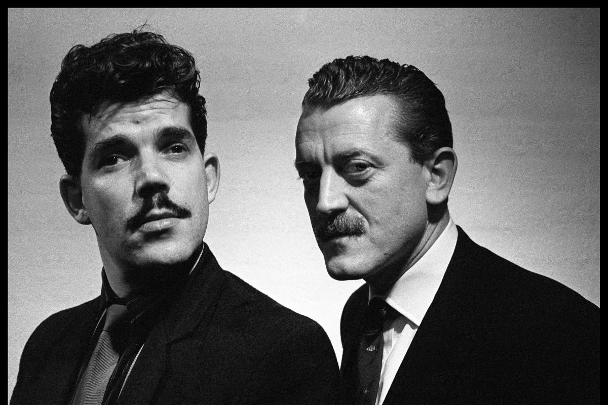 Yello, Boris Blank (left) and Dieter Meier (right), 1985