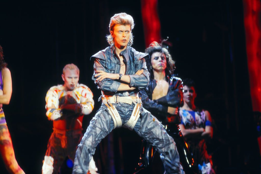 David Bowie, Veterans Stadium, Philadelphia, 30 July 1987, during the Glass Spider Tour