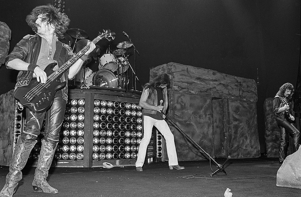 Black Sabbath in concert, New York, October 29, 1983, with part of their Stonehenge set