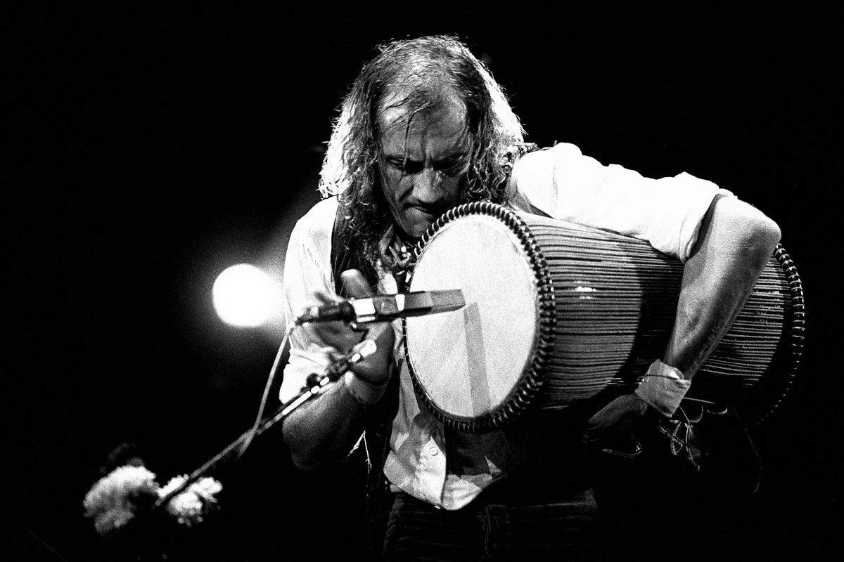 Mick Fleetwood performs for Fleetwood Mac at The Omni Coliseum in Atlanta Georgia June 1, 1977