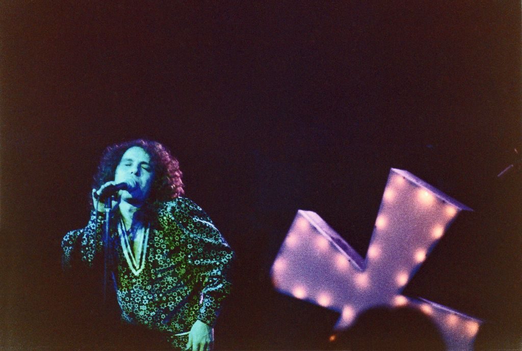 Ronnie James Dio onstage at London’s Hammersmith Odeon during Black Sabbath’s Heaven and Hell tour, 18 January, 1981
