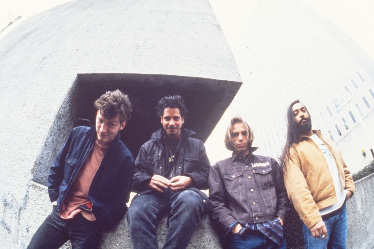 Soundgarden in Tokyo, 8 February 1994. L-R Ben Shepherd, Chris Cornell, Matt Cameron, Kim Thayil