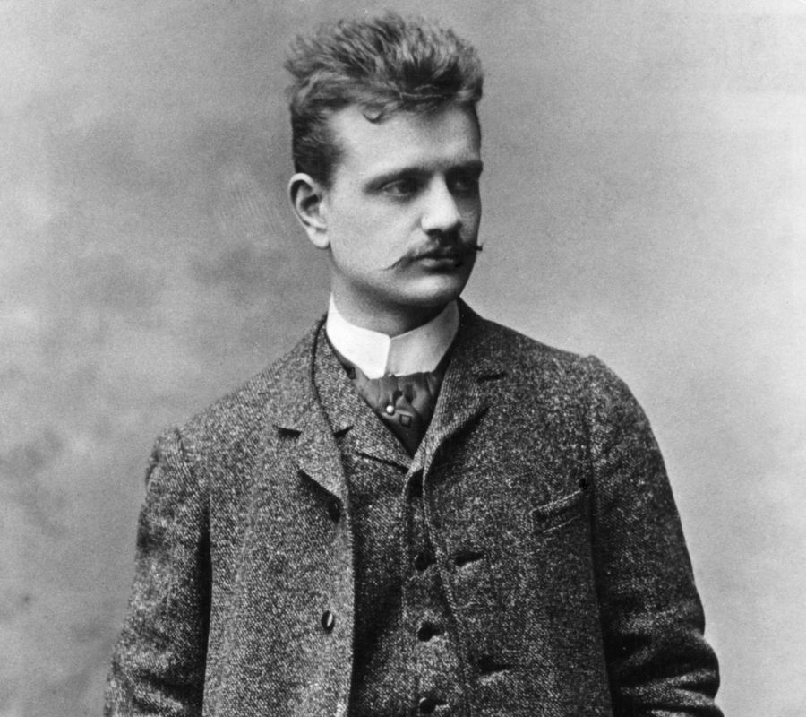 Composer Jean Sibelius as a young man