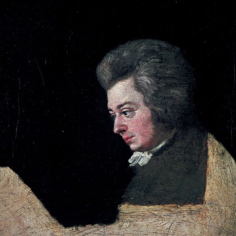 Mozart unfinished portrait