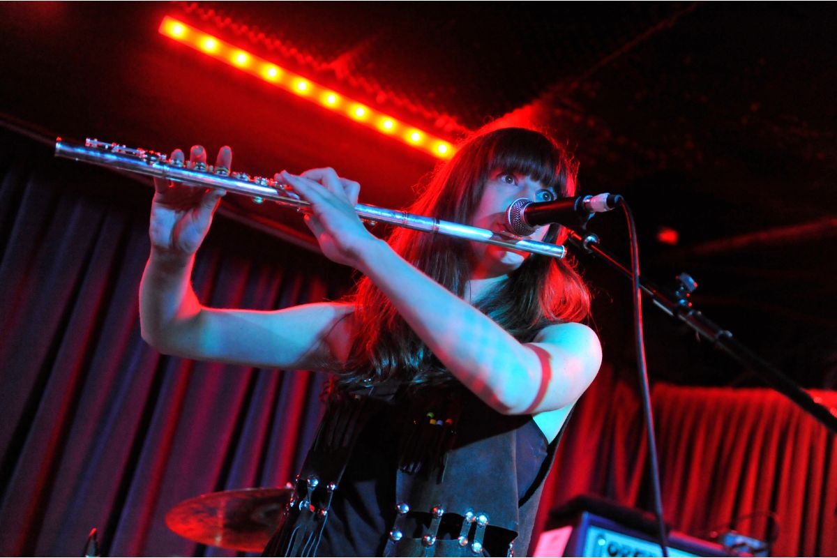 Alia O'Brien from Blood Ceremony live onstage, 2011